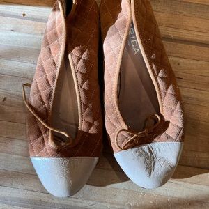 Leather Quilted Ballet Flats — Made in France